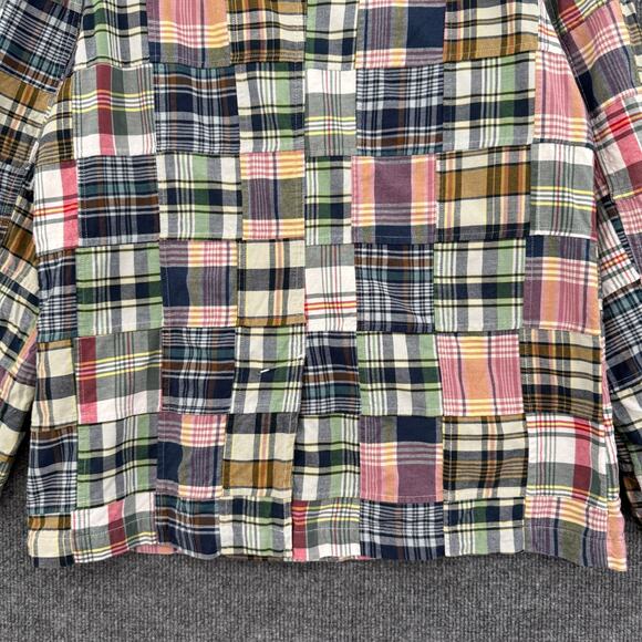 Vintage Orvis Womens Patchwork Blazer Jacket Size 10 Plaid 2-Button Cotton - Picture 8 of 10